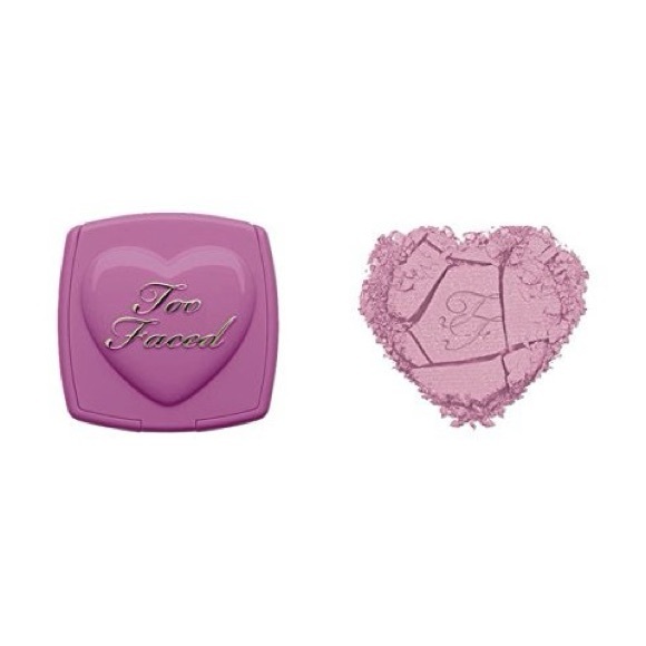 Too Faced Love Flush Dream Lover Blush Pink Heart-Shaped Compact - Picture 1 of 5